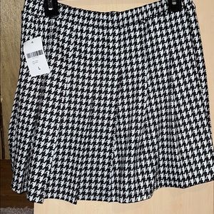 A black and white skirt